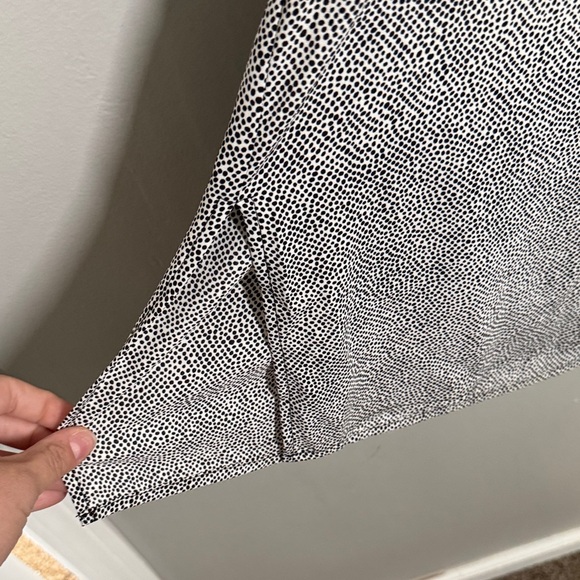 Anne Klein Black and White Dotted Blouse - Picture 3 of 6